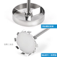 Accesorios de cabezal de paleta de laboratorio dispersado personalizado 304 ACERADO INOXIGO DE SECURPLA 316 Impulsor tres y cuatro cuchillas Camina de biela R1342 Padeta de mezcla espiral de cuatro palas/304 acero inoxidable