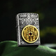 
ZIPPO Treasure Lighter American original ancient silver sticker Zhangshan ghost money kerosene windproof gift gifts for boyfriend All size ancient silver sticker Zhangshan ghost money (DY9902TZ)