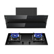Sakura Range Hood Side Saug CXW-360-JA06 Home Kitchen Range Kapuze Großer Luftvolumen Motorhaube Elektrische Hitze selbstverpackte somatische Erfassung intelligenter Steuerung Erststufe Erststufe Reichweite Kapuze JA06+B9209 Multi-Loch-Herd können installiert werden