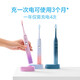 FLYCO electric toothbrush for adults, portable for boyfriend and girlfriend, couple, wedding, birthday, Valentine's Day, New Year's party gift, soft-bristled brush head, intelligent, fully automatic sonic vibration, wireless rechargeable, deep sea blue, male god recommended model, with 2 brush heads
