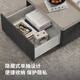 Gujia Home Modern Italian Marble Coffee Table Living Room Single Drawer Hidden Design Coffee Table PT7168 Coffee Table