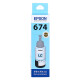 Epson T674/673 Tinta original L850 L805 L801 L810 L1800 Impresora de inyección de tinta 6 Color Cartucho de tinta Tinta 674bk/y/m/c/lm/lc [conjunto de seis colores]