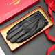 Crocodile shirt genuine goatskin gloves men's autumn and winter thin non-velvet cycling touch screen windproof gloves gift 551XXL size