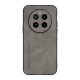 
mlnew Real me GT5Pro mobile phone case RMx3888 protective case lambskin mobile phone case anti-fall protection case 5G anti-slip lens full-inclusive [graphite black] with high-definition full-screen soft film