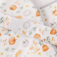 YEEHOO baby sleeping bag quilt newborn baby quilt 7A antibacterial newborn baby quilt warm, jump-proof, windproof and breathable Camellia Pumpkin-Four Seasons Recommended 18-22 90x90cm