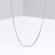 Saturday Fu PT950 platinum necklace O-shaped clavicle chain PT050445 about 2.86g 42cm birthday gift