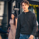 Mr. Cloth, Mr. Loch Silhouette Semi-Zipper Sweater Sweater Men's Spring y Autumn Casual Reducing Color sólido KT15781 Galaxy Gray M (170)