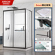 Sala de ducha de flecha con base antideslizante Base de baño Separación seca húmeda Partición baño baño ducha de baño 800*1400 empuje y tirón de acero inoxidable [3899] Base incluida
