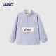 ASICS children's clothing, unisex long-sleeved sweatshirt T-shirt for large children 2024 fashion polar fleece sweatshirt T-shirt 333241213066