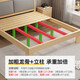 Yinghuan solid wood bed modern and simple 2 meters double 1.8 meters large bed single bed 1.5 meters household wooden bed 1m bed 1.2 meters thickened solid wood bed - 30cm high store manager recommended width 1000mm * length 1900mm