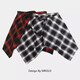 JIOESC plaid skirt butt curtain for women one piece small butt curtain autumn and winter wear artifact layered with pants high street hip-hop male red and black small grid regular one size fits all (80-180Jin Jin is equal to 0.5 kg)