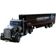 Chuangjing Yishang simulated remote control model large truck children's remote control semi-trailer toy car RC electric truck simulated transport truck charging red short front oil tanker standard configuration