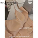 Mola loves sweetheart; MOLAIMERSWEET Jelly Soft Support Anti-Gratility Lifting Bra Set Thin Stainless Small Chest Gathering Breathable Ringless Underwear for Women Taro Powder M Size=32/70ABC