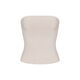 SKIMS tube top, women's solid color cotton plain soft, breathable, sexy, versatile bottoming support, Kardashian style CJ STONE XL