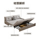 Sena Spring Multifunktionsfaltbares Sofa Bett Dual-Use Creme-Stil Wohnzimmer kleines Haus ohne Handlaufsofa Single Double Retactable Bett 360 Vollleder-Wrap-Kokosnuss-Braun-Außendurchmesser 1,16 Meter Sofa Bett [Storage Box*1]