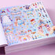 Wild pigeon hand tent sticker flashing dressing sticker girl handmade DIY toys quiet paste toys girl makeup princess stickers 4 books [Princess series complete 4 sets] 72 pictures