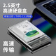 华顾 移动硬盘盒2.5英寸 usb3.0透明硬盘盒外置读取台式机笔记本电脑sata机械ssd固态  USB3.1透蓝款[USB数据线]