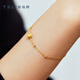 Xie Ruilin (TSL) 18K Geometric Bracelet Cat's Eye Beads Bracelet for Girlfriend BE539 K Gold Bracelet