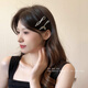 Youfang Korean light luxury design temperament fishtail duckbill clip Internet celebrity new broken hair bangs hairpin clip hair accessories headdress gun black fishtail duckbill clip 1 pack
