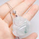 Fat Donglai same style 18k color buckle small pendant jade pendant buckle silver plated 18K color buckle diy jade crystal Guanyin Buddha rose gold