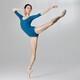 
Sansha ballet costume women, mid-sleeved round neck dance costume Krishna blue practice suit light green M