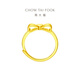 Chow Tai Fook Love Bow Live Gold Ring for Women (labor cost 160) about 3.35g EOF100