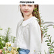 MiniPeace Children's Spring Girls' Shirt F2CAE1D21 White 110cm