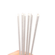 Babik Disposable Biodegradable Paper Straws Eco-friendly Independently Packed Beverage Straws White Thin Straws 6mm*21cm*100