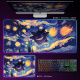 RGB Luminosa Pad, Pokémon Gengumon Genggui E-Sports Juego Teckboard Papel de anime Papelada de luz atmosférica DD-3294 RGB GENGGUI 350X250 mm actualizado