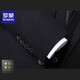 Traje Luo Meng Traje para entrevista de negocios para hombres Traje pequeño formal profesional para hombres Novio Padrino de boda Vestido de novia Chaqueta Traje negro con doble botón + pantalón + chaleco + camisa XL 175 115-130 Jin Jin es igual a 0,5 kg + 5 regalos