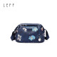 LEIF Bolso de hombro de LEIF de mujer Bolsa doble impresa en forma de doble lienzo