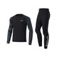 Li Ning (LI-NING) swimsuit men's professional competitive series men's tight surfing suit long-sleeved trousers tight two-piece set black L