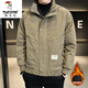 Woodpecker (TUCANO) Cotton Thickened Men's Warm Jacket Autumn and Winter New Style Jacket Casual Trendy Versatile Workwear Stand Collar Men's Cotton Jacket 858 Cotton Jacket Khaki XL 130-140Jin Jin is equal to 0.5 kg