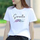 Veros pure cotton white short-sleeved T-shirt for women slim fit simple summer new sports style casual women's half-sleeved top 1477 L (110-125 Jin [Jin equals 0.5 kg])