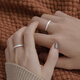 MZMZ platinum ring goes with you pt950 platinum couple ring plain ring birthday anniversary gift for girlfriend light luxury model-couple ring