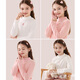 
Duomiaowu Girls' base shirt for children's spring and autumn new long-sleeved T-shirt for big children's half-high lace collar autumn top for autumn and winter children's clothing Love style White 11968 170cm