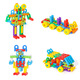 Fanruitong Kinderkindergärten-Mädchen-Puzzle-Plastik-Versammlung Boy Yizhi Square H-förmige Haole-Bausteine ​​Spielzeug 3 bis 6 Jahre altes 92-teiliges Set [Box] + Zeichnungen