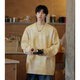 NEW OR MODE American round neck sweater for men in autumn and winter new loose and versatile retro high-end tie-dye fashion brand casual knitted sweater gray 2XL