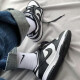 耐克（NIKE）篮球鞋女鞋 AirJordanaj1板鞋春季低帮透气休闲轻便运动鞋 潮品 DH9764-001黑白 小熊猫 36.5