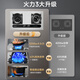 Haotaitai变频油烟机轻奢新品小黑翼虎鲸大吸力28立方顶侧双吸净烟机挥手语音操控烟灶套装N62-BPZ 【不锈钢2件套】虎鲸N62+不锈钢翻盖定时灶688