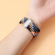 Pupan is suitable for Mark Huafei hollow mechanical watch strap for men's elastic nylon braided women's strap for men FW-6180 buckle nylon [dark] suitable for Mark Huafei watch strap [tools]