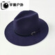 Balsa núcleo oppenheimer sombrero para hombres y mujeres de otoño y invierno top de lana caballero jazz cinturón plano hebilla gris oscuro 57