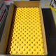 Floor heating module mushroom head EPS universal backfill-free dry geothermal full set of material geothermal template 3.5cm thick 20 tubes yellow film 1 square meter (high density) shipped by logistics county town