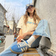 阿迪达斯 （adidas） ORIGINALS HANDBALL SPZL 防滑耐磨轻便低帮男女运动休闲板鞋 IG6194蓝白 40.5 (250mm)