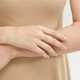 
Zhou Shengsheng Gold Ring Amore Full Gold Opening Ring Women's Style Proposal 78036R Priced at 3.55g