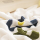 Made in Jingdong 220g milk velvet three-piece set Class A bed sheet quilt cover pillow case Single dormitory 0.9/1.2m bed Milk flower