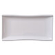 
Special rectangular barbecue dish for the tray of the Enjoyment House, imitation porcelain plastic commercial tableware, Japanese buffet dish, white long strip tray 12013 13 inches, default