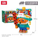 1034 New Year's Eve dinner mini building blocks New Year gift lion dance flowers children's toys assembled building blocks creativity 9273 New Year's Cow and Cow