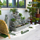 Shengyaqi rockery waterfall self-circulating flowing water landscape fish pond tank balcony terrace courtyard garden outdoor feng shui wheel landscaping 5010[19070155CM high]