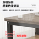 Huakai Zhixing Computer Desk Desk Small Apartment Small Table Home Study Table Writing Office Desk E-sports Long Table BGZ736 Walnut Noodle + Black Table Stand 100*60 Single Table